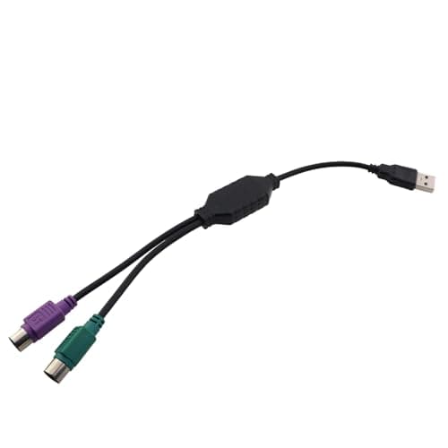 Dual-Port USB↔PS/2 Cable