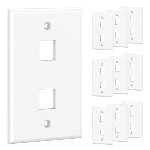 Cable Matters 10-Pack Keystone Wall Plate