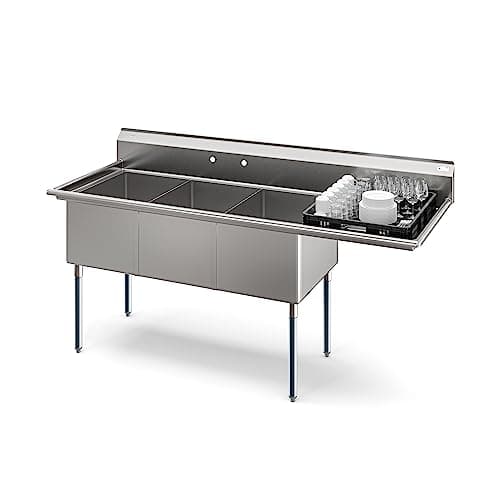 KoolMore 3-Compartment Sink