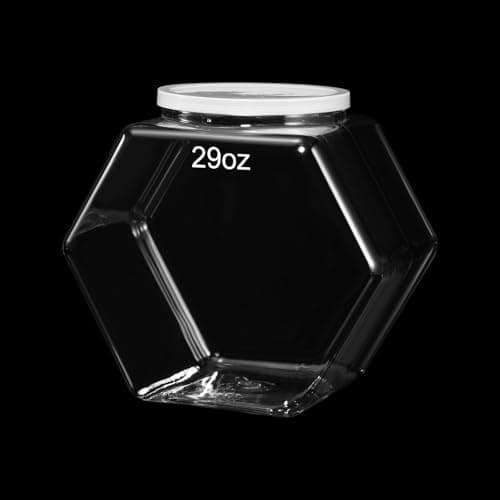 Uiifan Hexagonal Plastic Candy Jar