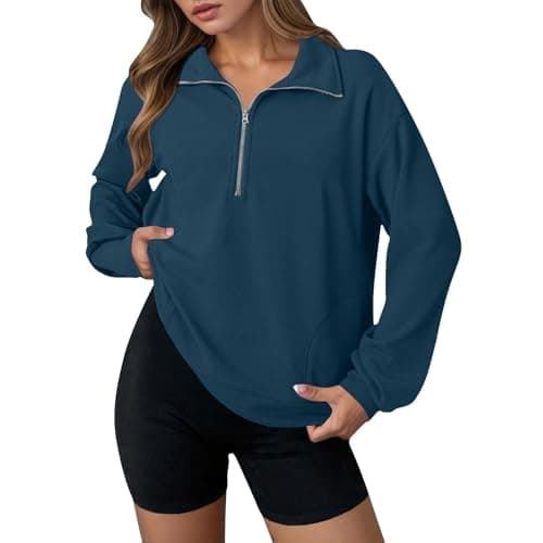 Waffle Half‑Zip Pullover