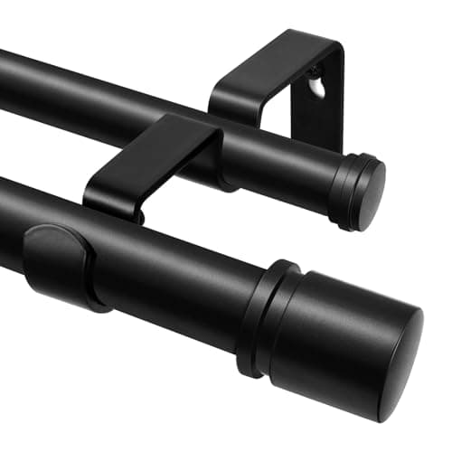 HOTOZON Double Curtain Rod