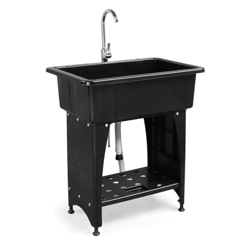 Ergonomic Plastic Utility Sink
