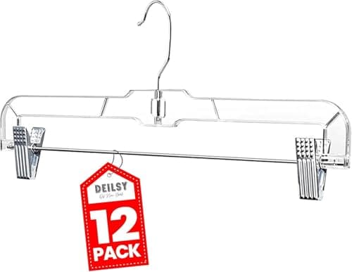 DEILSY Skirt Hangers with Clips