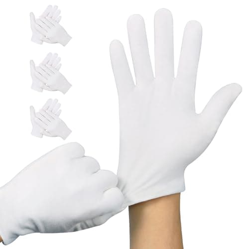 White Cotton Gloves Htaexpu