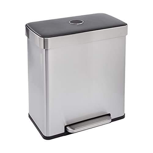 Amazon Basics Dual Compartment Trash Can