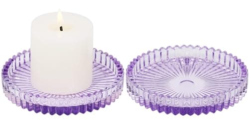 Vixdonos Glass Candle Holder Set