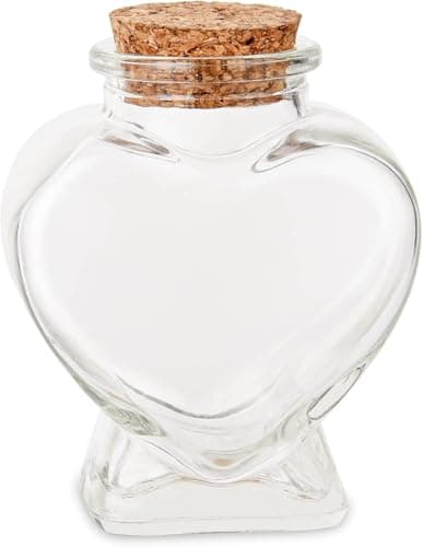 Wondeken Mini Glass Heart Bottles