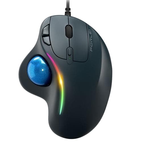 PORLEI RGB Trackball Mouse
