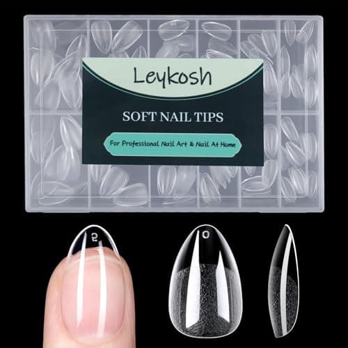 LEYKOSH Almond Nail Tips