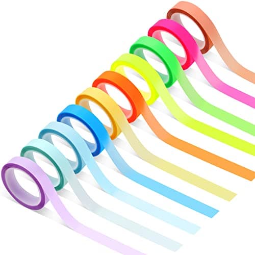10-Color Highlighter Tape
