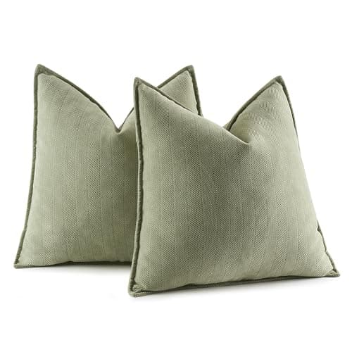 MIULEE Sage Green Pillow Covers