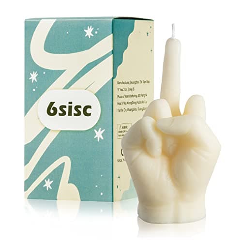 6sisc Middle Finger Candle
