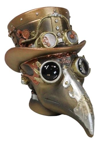 Ebros Gift Steampunk Skull Sculpture