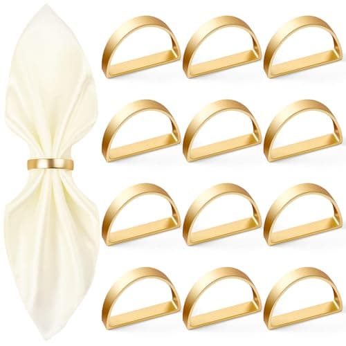 APTWOW Gold Napkin Rings