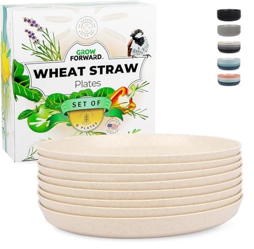 Grow Forward Wheat Straw Plates