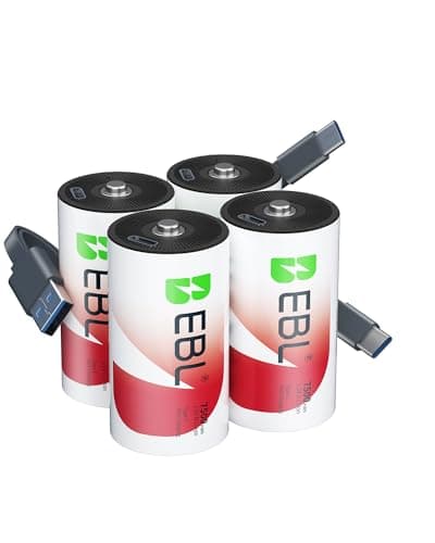 EBL Rechargeable D Cells