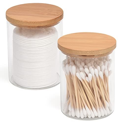 BKYFPQ Glass Qtip Holder Set