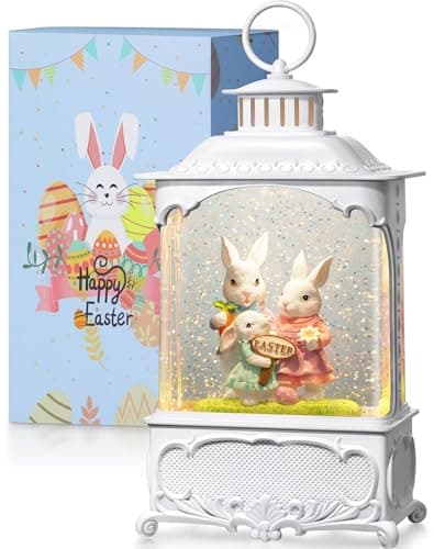 Blansong Easter Snow Globe Lantern