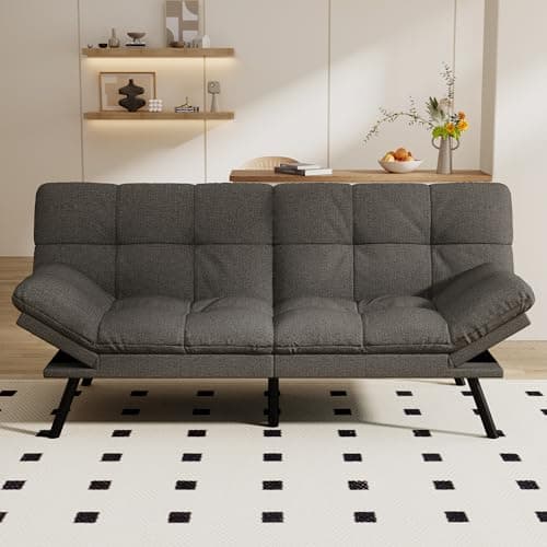 Memory-Foam Convertible Futon
