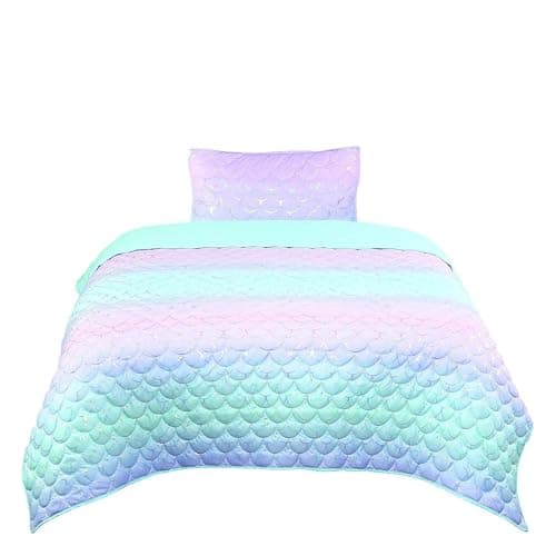Tadpoles Girls Mermaid Quilt Set