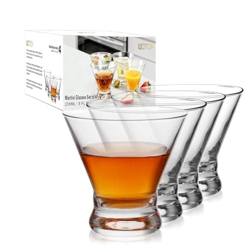 WOTOR Stemless Martini Glasses