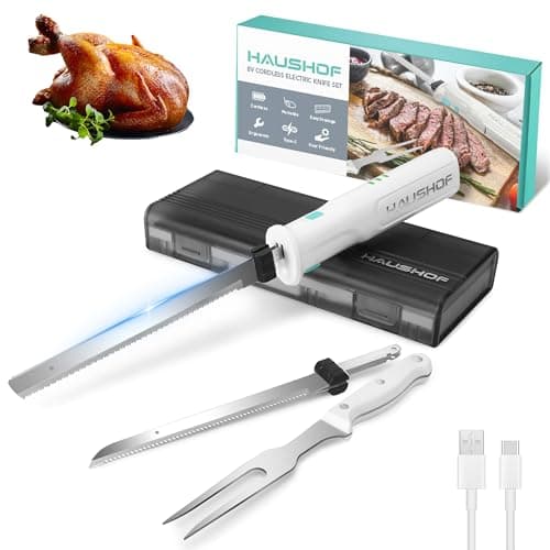 HAUSHOF Cordless Electric Knife Set