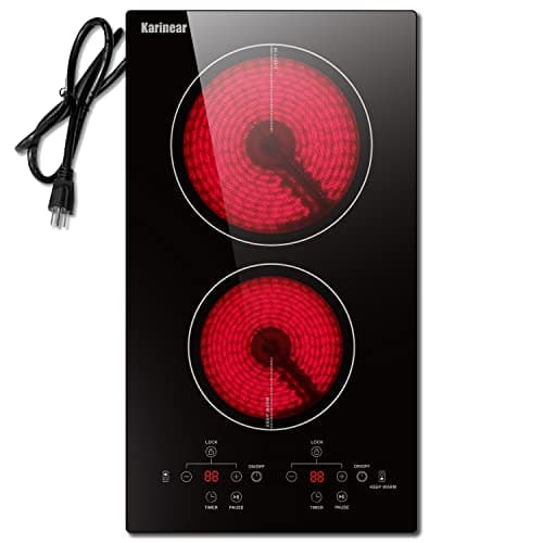 Karinear Electric Cooktop 2 Burners