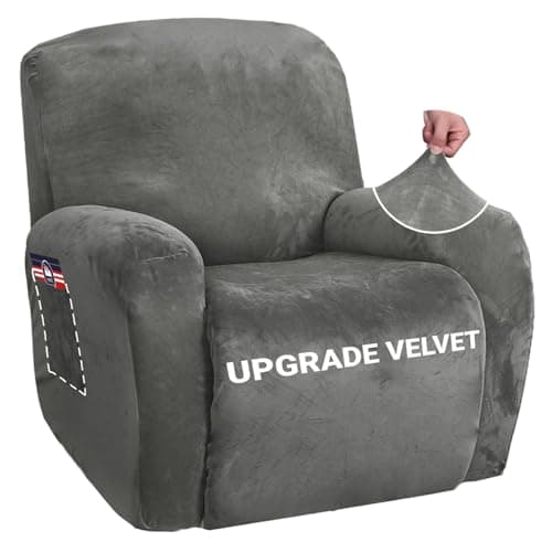 ZNSAYOTX Velvet Recliner Covers