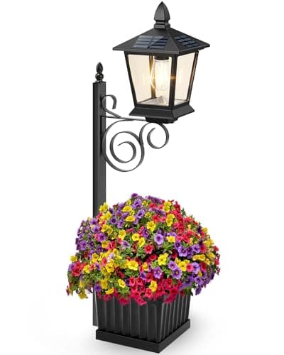 Metal Solar Planter Lamp