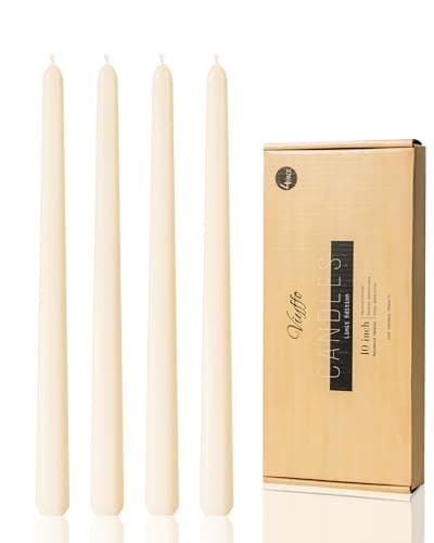 Viyffo Ivory Taper Candles