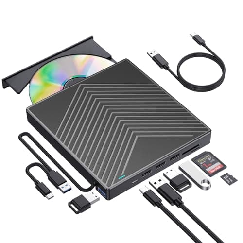 ROOFULL External CD DVD Drive