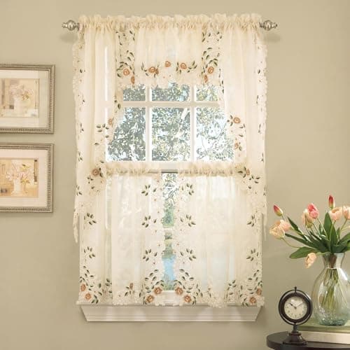 Sweet Home Collection 5 Pc Kitchen Curtains