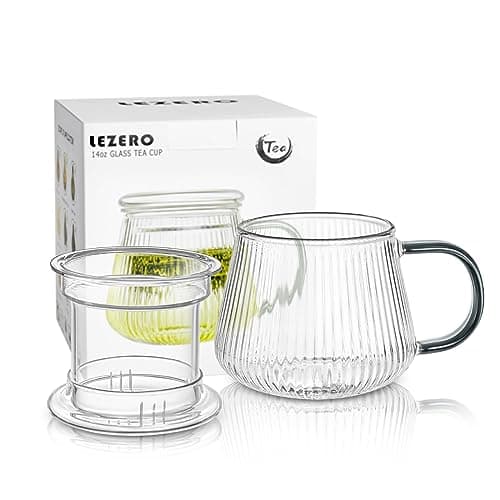 Lezero Glass Tea Infuser Cup