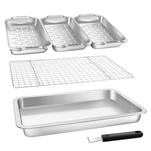 VIKEYHOME Grill Basket Set