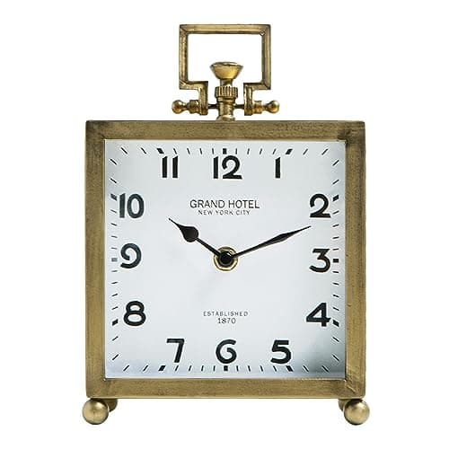 NIKKY HOME Gold Table Clock