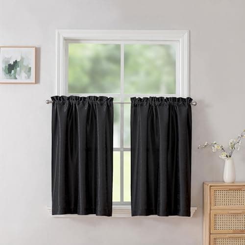 Chyhomenyc Black Kitchen Curtains