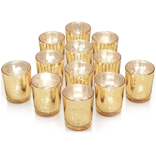 Unbreakable Gold Candle Holders