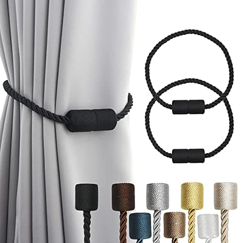 Porlau Magnetic Curtain Tiebacks