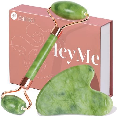 BAIMEI Gua Sha Jade Roller Set