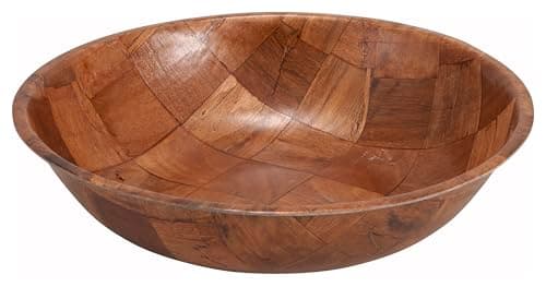 Winco Wooden Salad Bowl