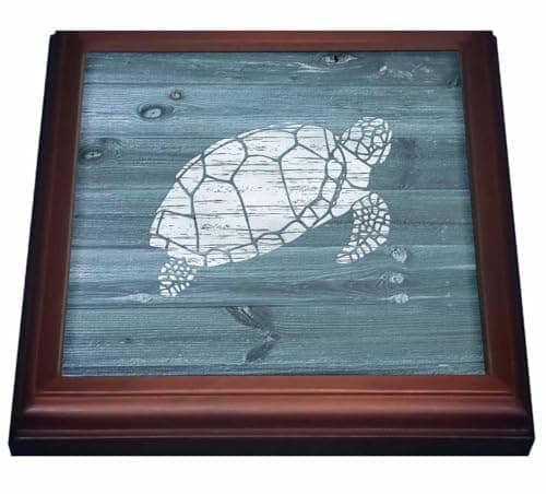 3dRose Turtle Blue Trivet