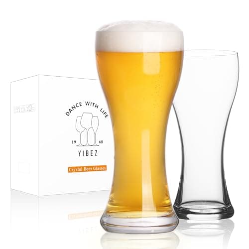 YIBEZ Beer Glasses Set