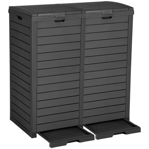 DWVO Outdoor Resin Trash Can