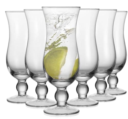 Cheardia 6 Pack Hurricane Glasses