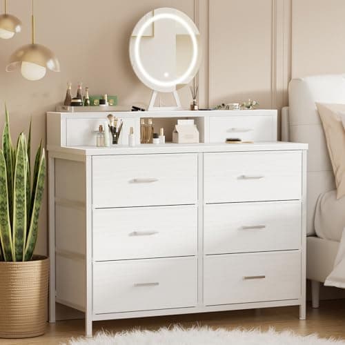 BOLUO White Dresser