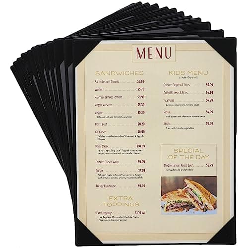 Juvale Menu Covers 12 Pack