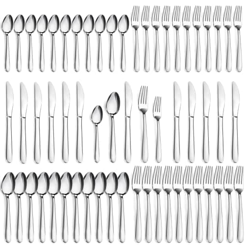 Pleafind 60-Pcs Silverware Set