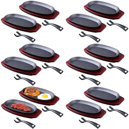 Mifoci Cast Iron Fajita Skillet Set