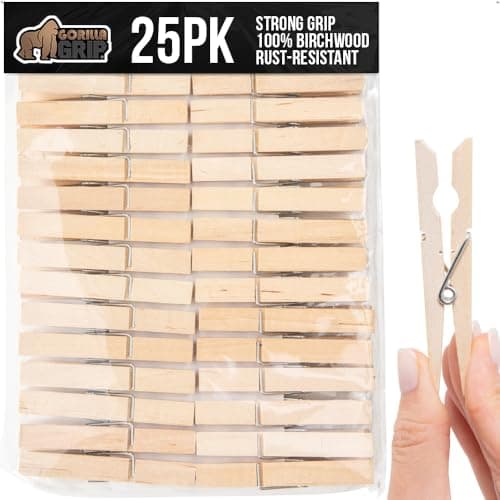 Gorilla Grip Wooden Clothes Pins